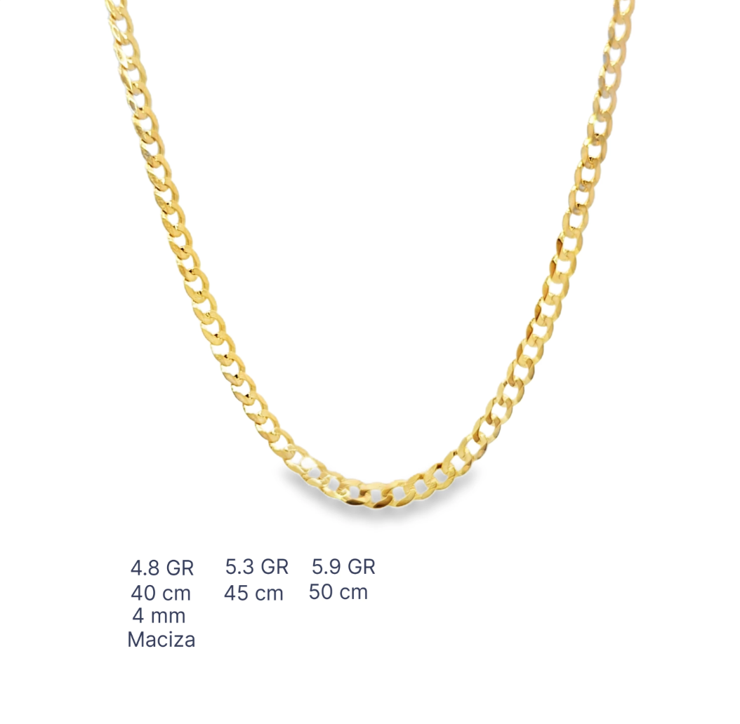 Cadena Grumet Maciza 10K