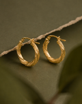 Argollas con diseño, 10k