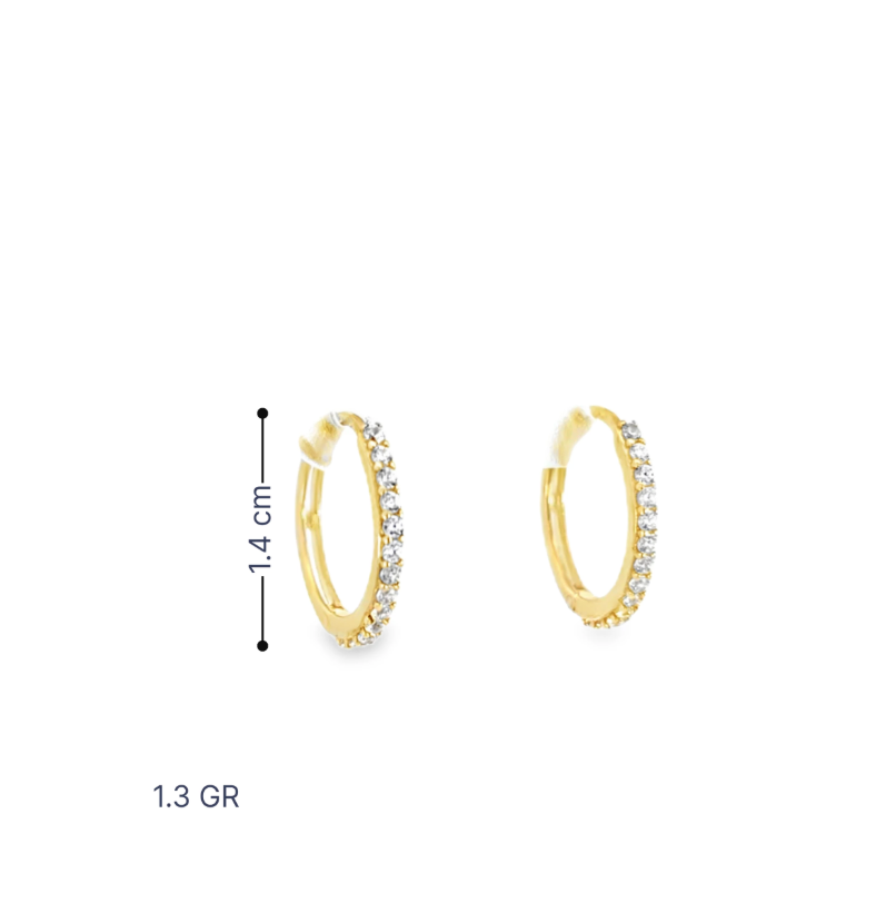 Huggies con piedras, 10k