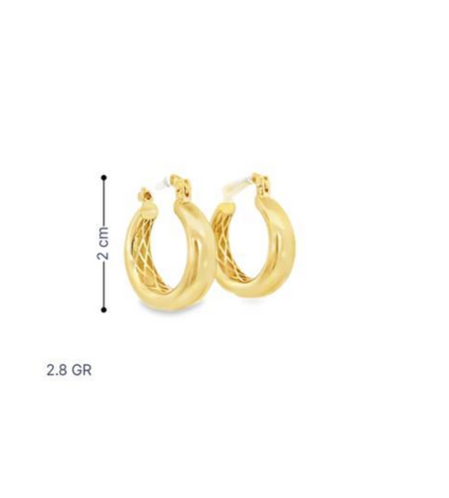 Argollas lisas 10k
