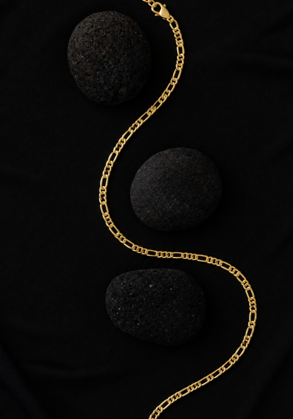 Pulsera Fígaro Maciza 2mm, Oro 10K