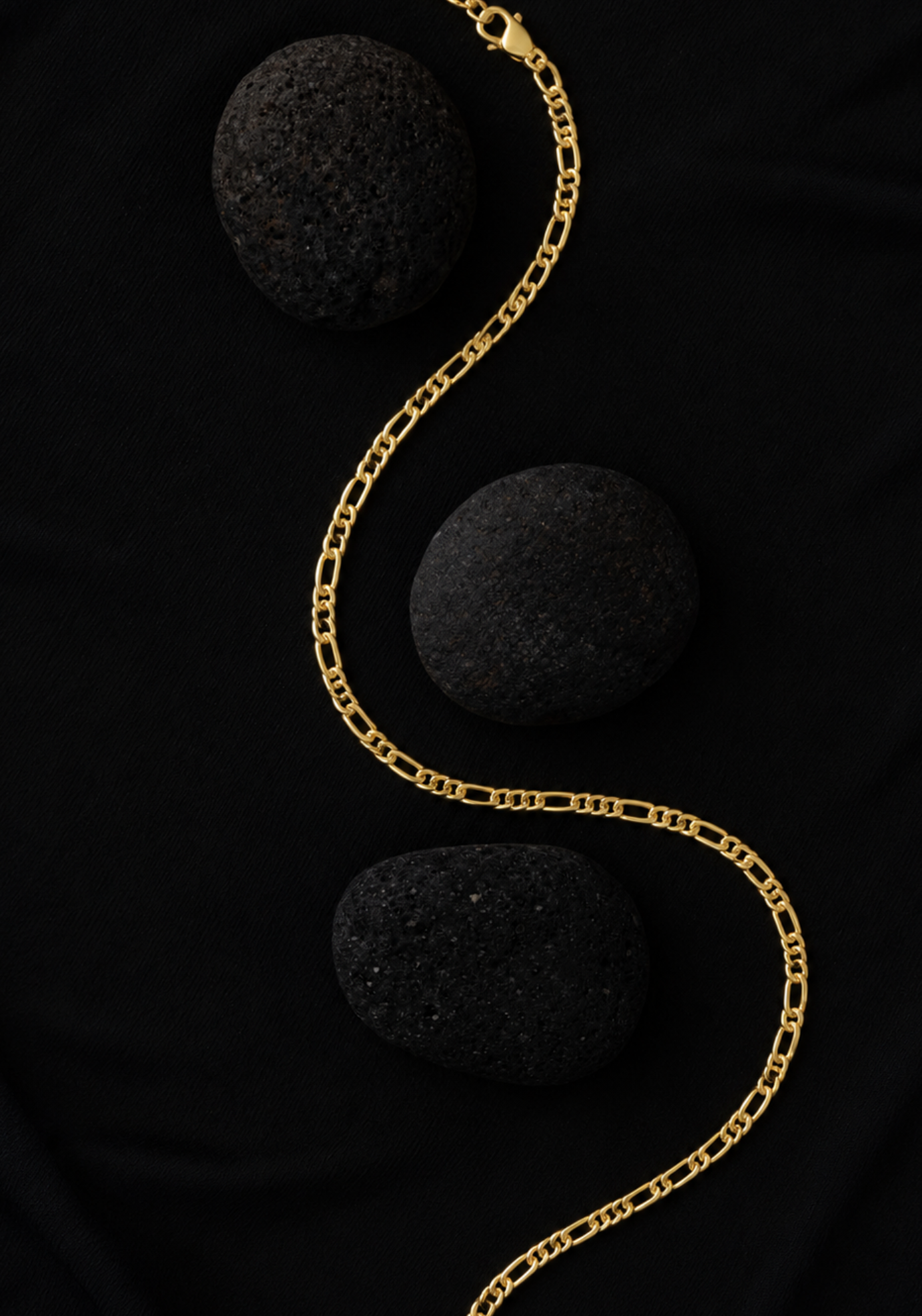 Pulsera Fígaro Maciza 2mm, Oro 10K